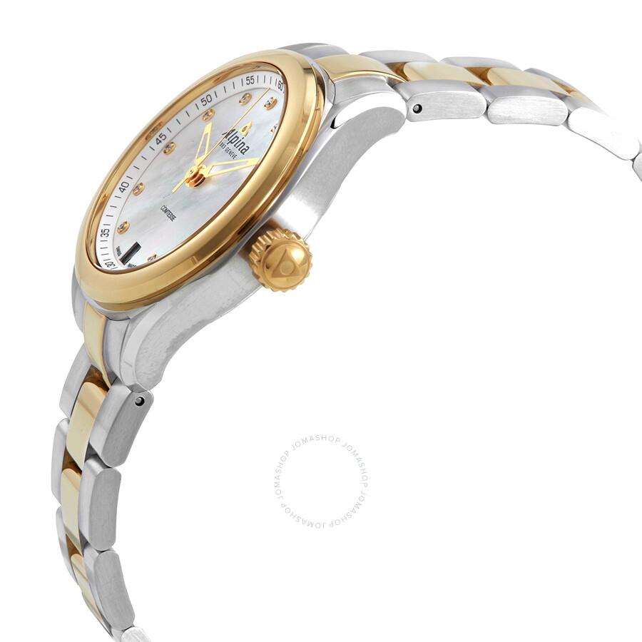 Alpina Comtesse Quartz Diamond Ladies Watch AL-240MPWD2C3B