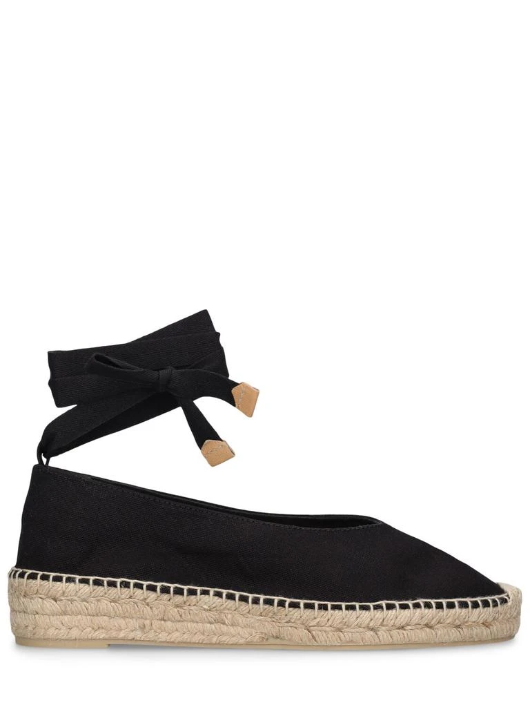 CASTAÑER 40mm Gea Cotton Espadrille Wedges 1