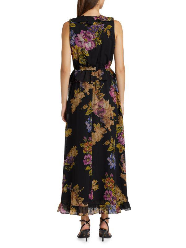 Kobi Halperin Lesley Floral Ruffled Maxi Dress