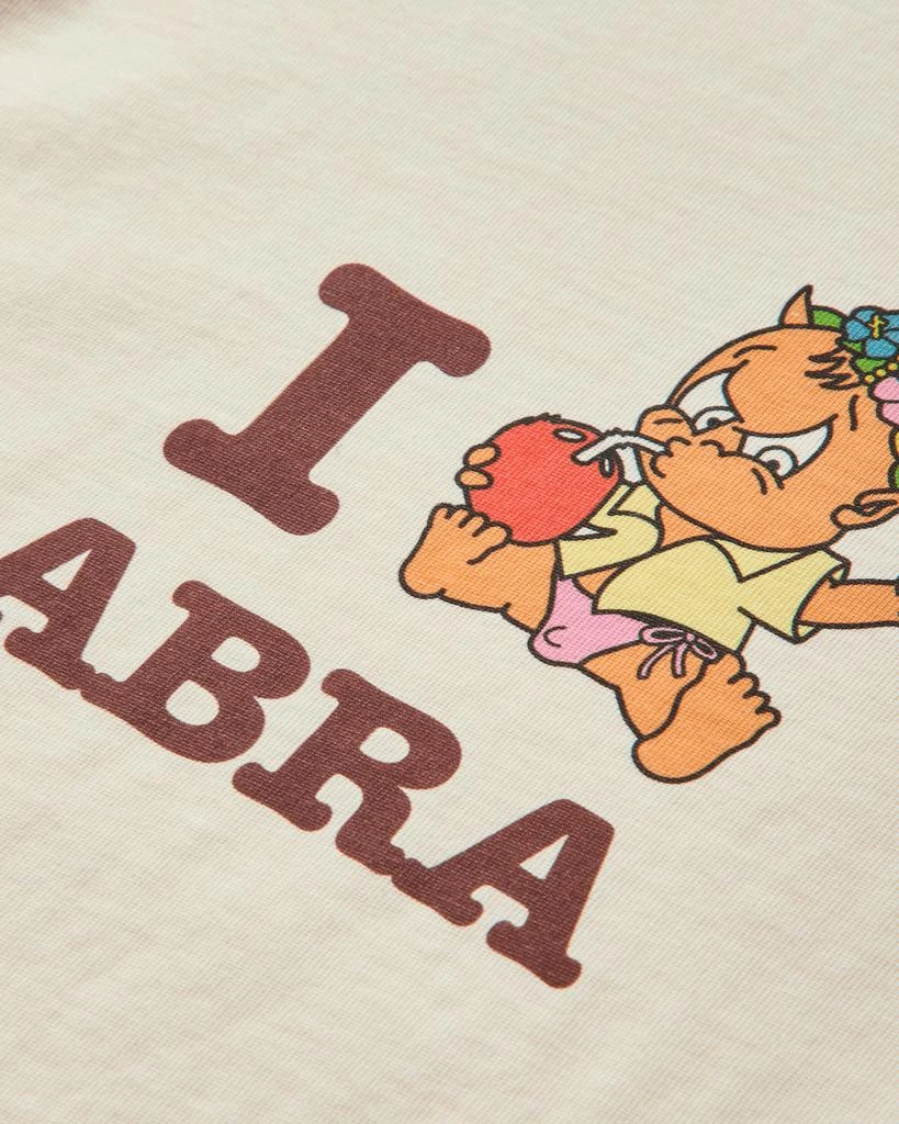 Abra Women's I Love ABRA Mini T-Shirt Beige 4
