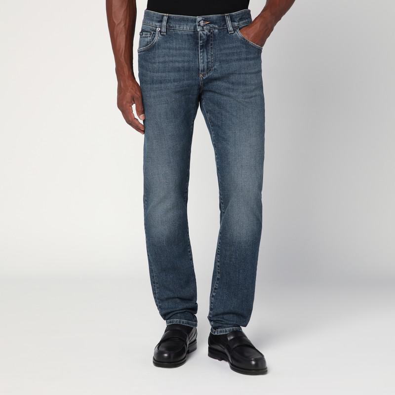 Dolce & Gabbana Slim stretch light blue washed jeans