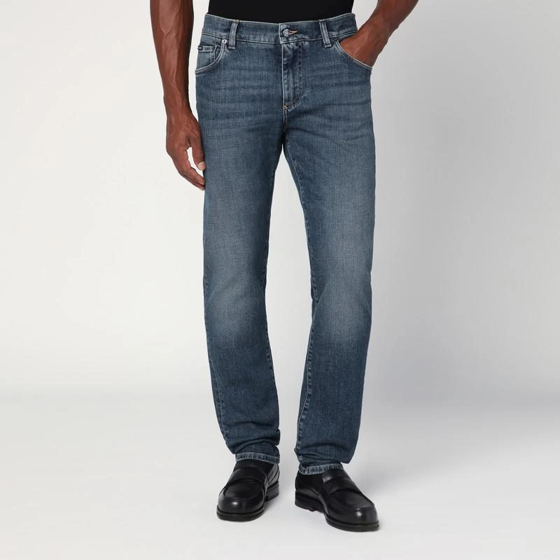 Dolce & Gabbana Slim stretch light blue washed jeans 1