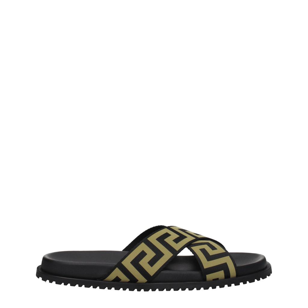 Versace Versace Black Fabric Slipper