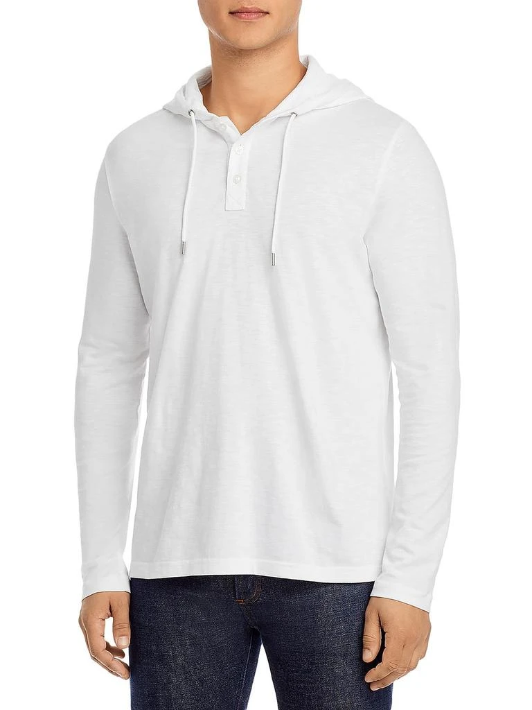 Michael Kors Mens Hooded Drawstring Henley Shirt 2