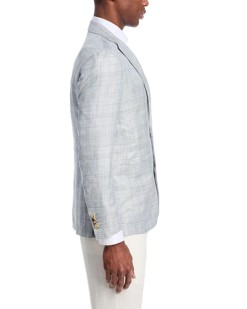 Canali Kei Wool, Silk & Linen Plaid Unstructured Regular Fit Sport Coat 7