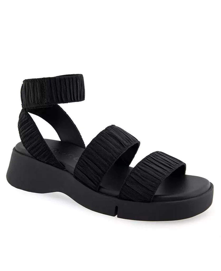 Aerosoles Women's Fiona Round Toe Flatform Sandals 1