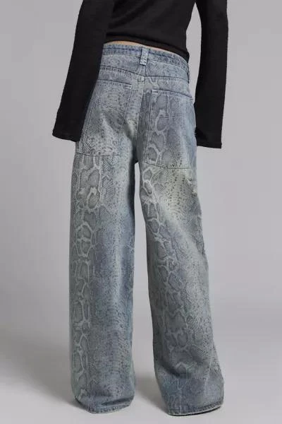 The Ragged Priest The Ragged Priest Scale Snakeskin Print Slim Sweeper Jean 2