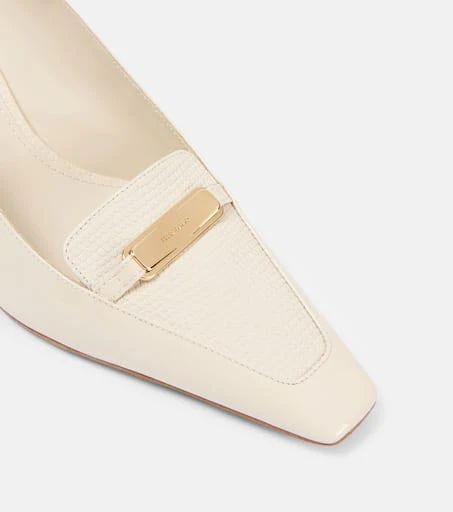 Salvatore Ferragamo Dilli patent leather slingback pumps 5