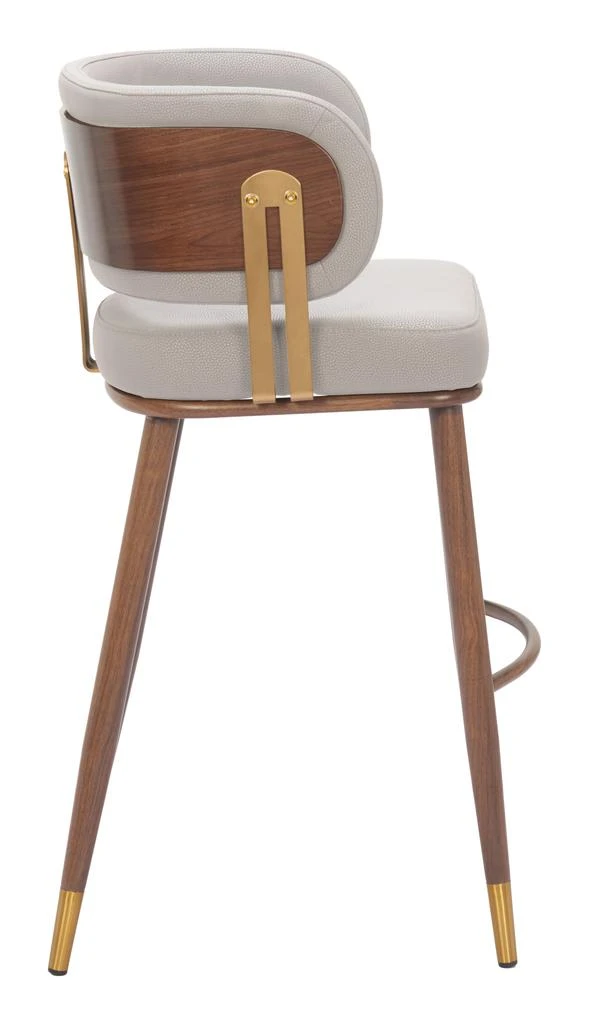 Hivvago Brew Barstool Beige 
Walnut 4