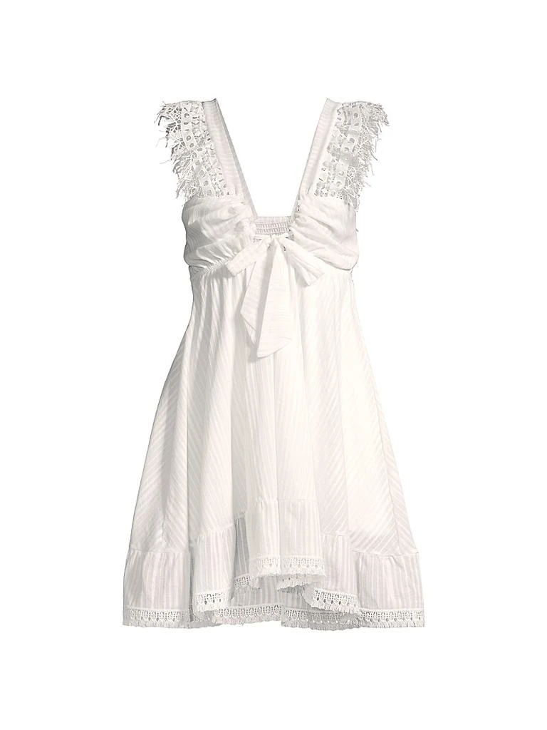 Peixoto Farrah Lace Trim Mini Dress 1