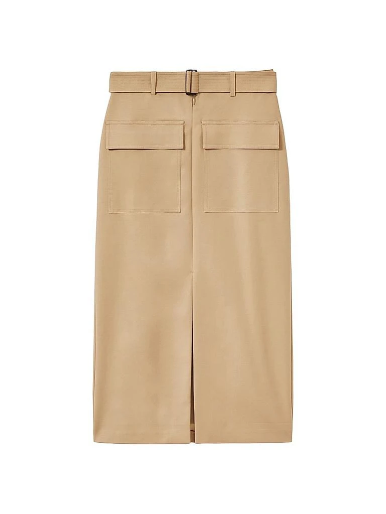 REISS Oakley Cotton-Blend Pencil Skirt 1