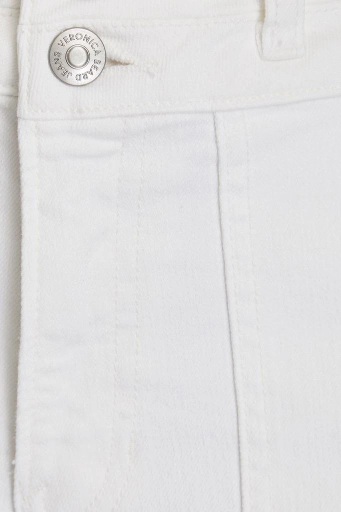 VERONICA BEARD Logan belted cropped high-rise slim-leg jeans 4