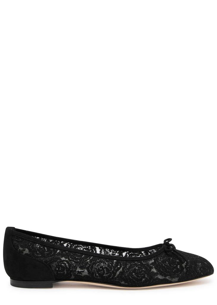 Manolo Blahnik Verizzo lace ballet flats 1