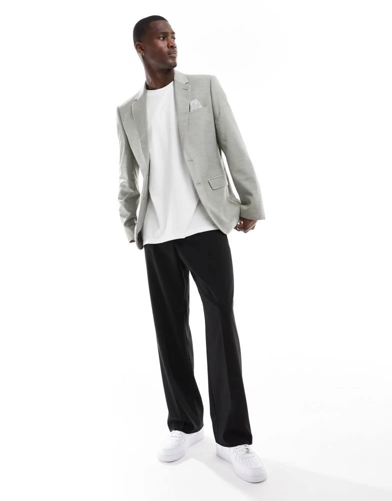 Ben Sherman Ben Sherman single breasted suit jacket in sage 4