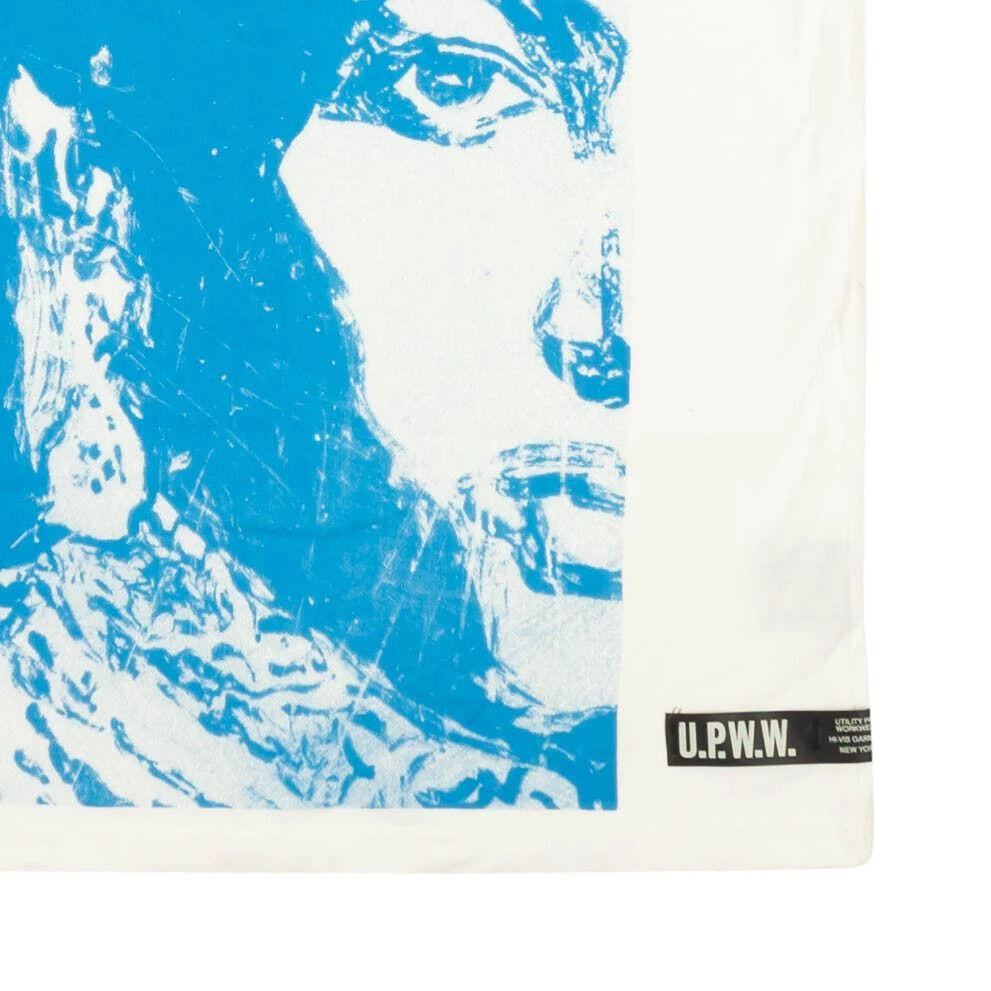 U.P.W.W. Zuek King Graphic Short Sleeve T-Shirt - White/Blue 3