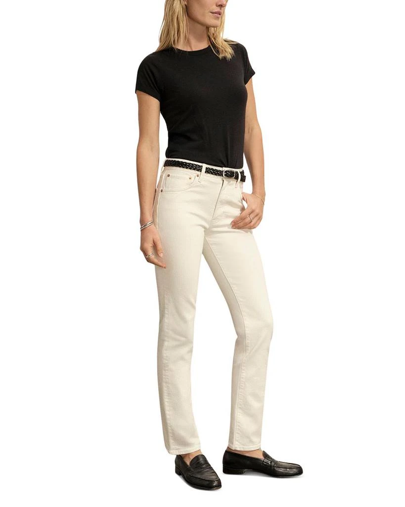 Buck Mason High Rise Cigarette Jeans in Natural 2