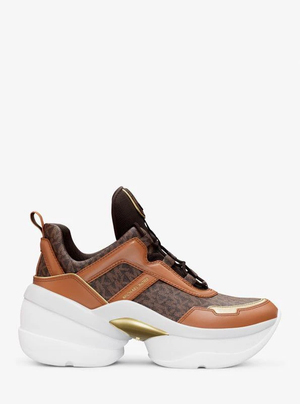 Michael Kors Olympia Signature Logo Trainer 2