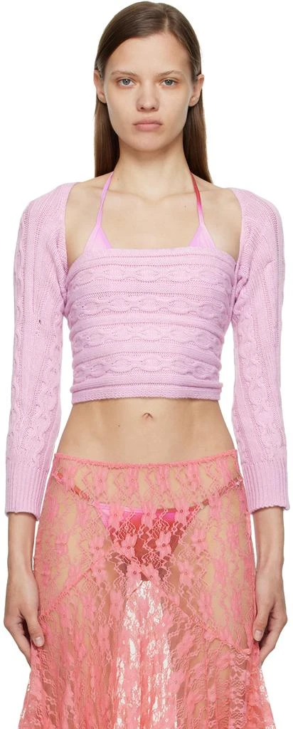 Gimaguas SSENSE Exclusive Pink Mariona Sweater 1