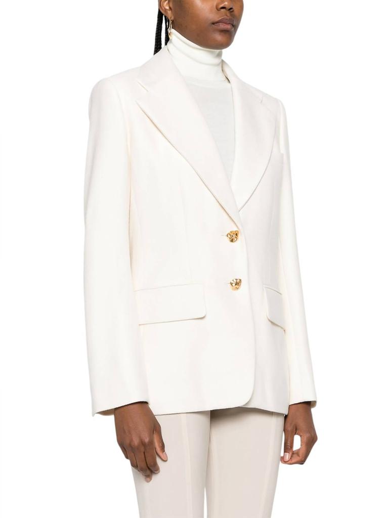 Chloé Chloe - EMBOSSED-BUTTONS SINGLE BREASTED BLAZER