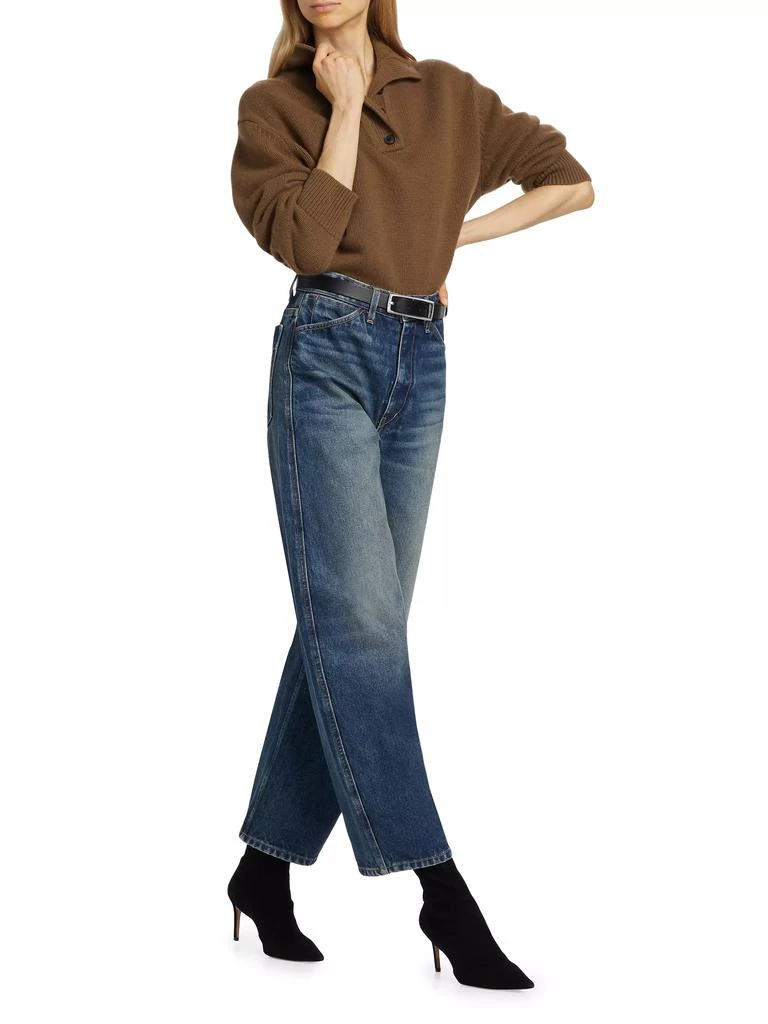 Nili Lotan Otis Curved-Leg Jeans 2