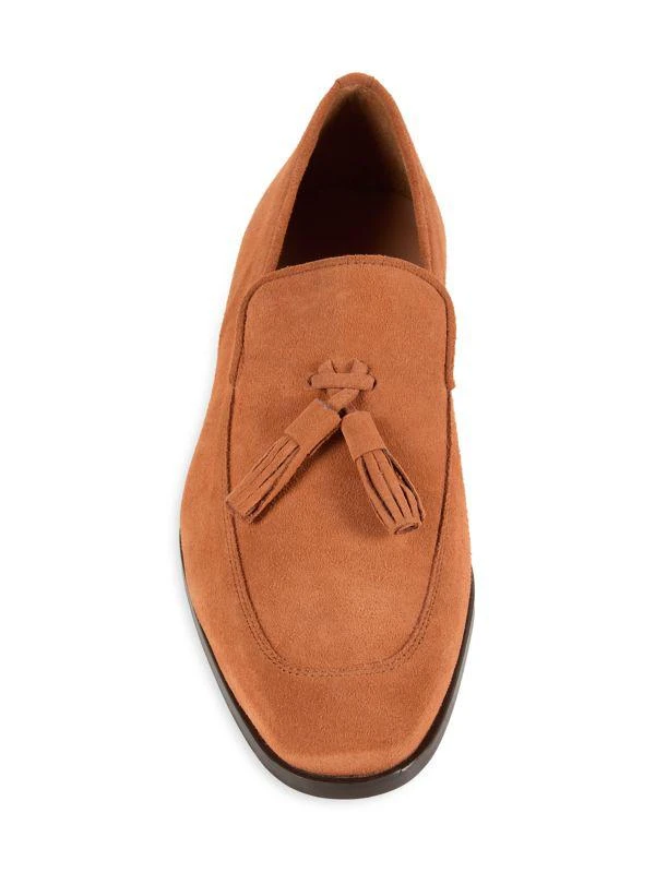Mezlan Apron Toe Suede Tassel Loafers 5