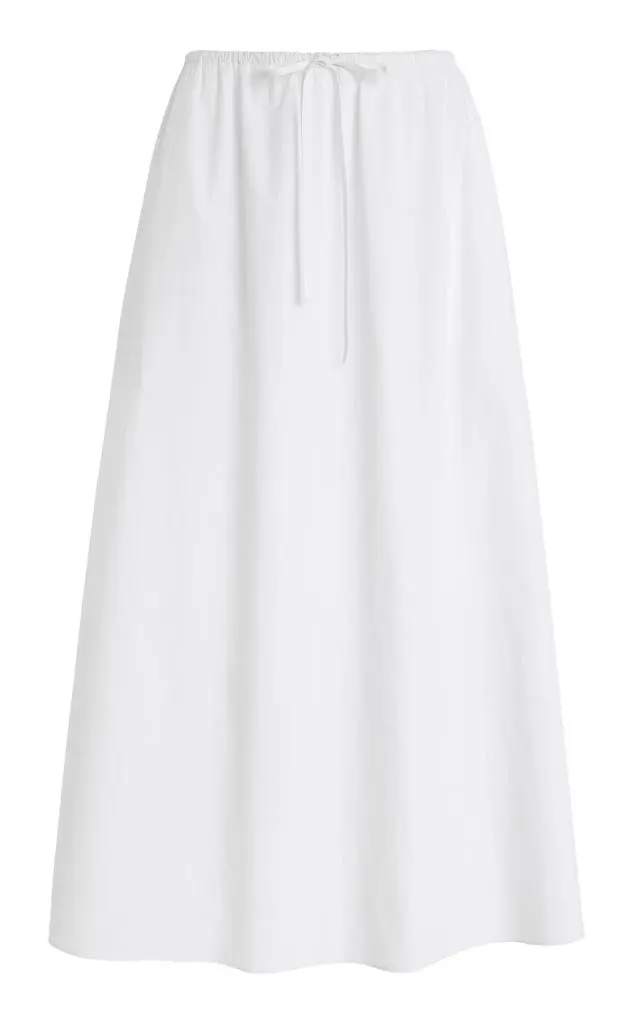 Matteau Matteau Drawcord Organic Cotton Maxi Skirt - Moda Operandi 1