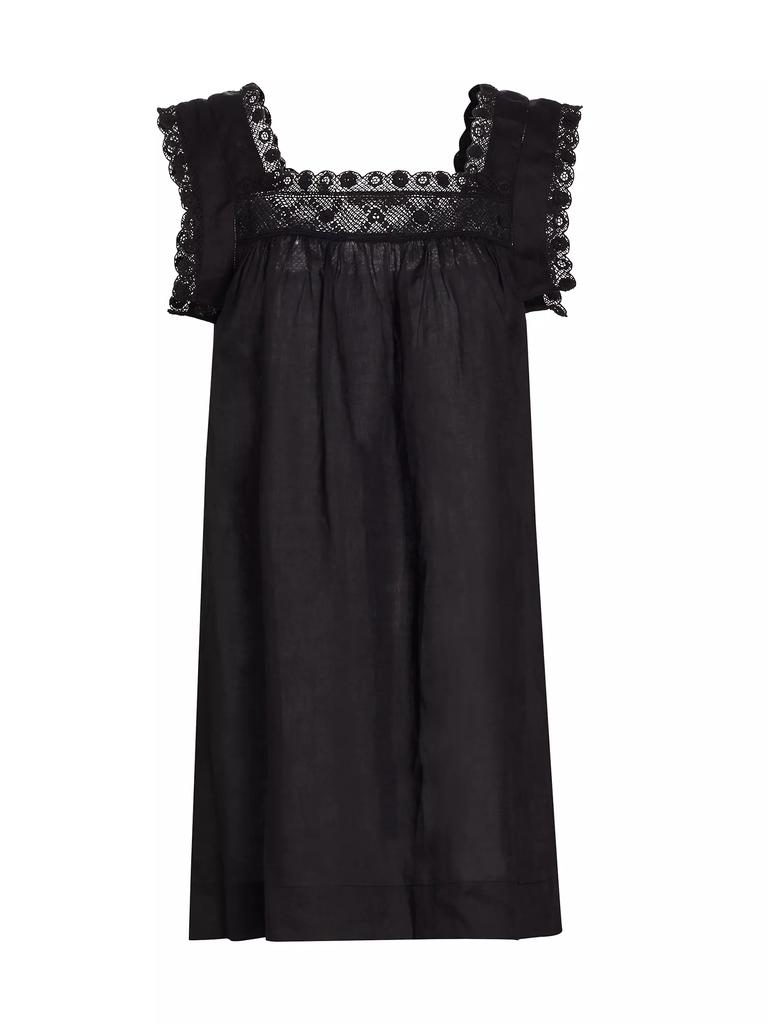 DÔEN Almadia Lace-Detailed Shift Dress