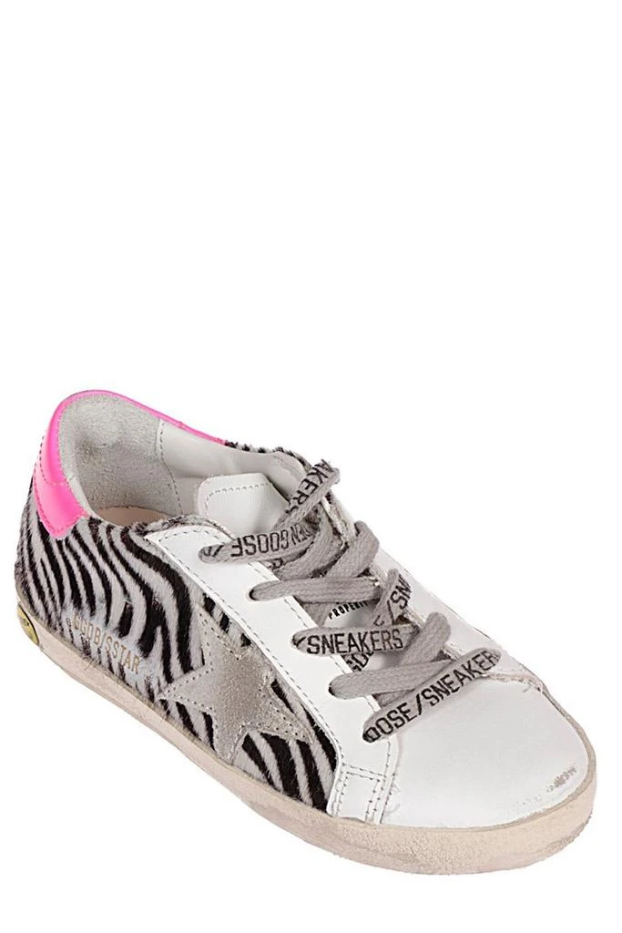 Golden Goose Golden Goose Kids Zebra Printed Lace-Up Sneakers 2