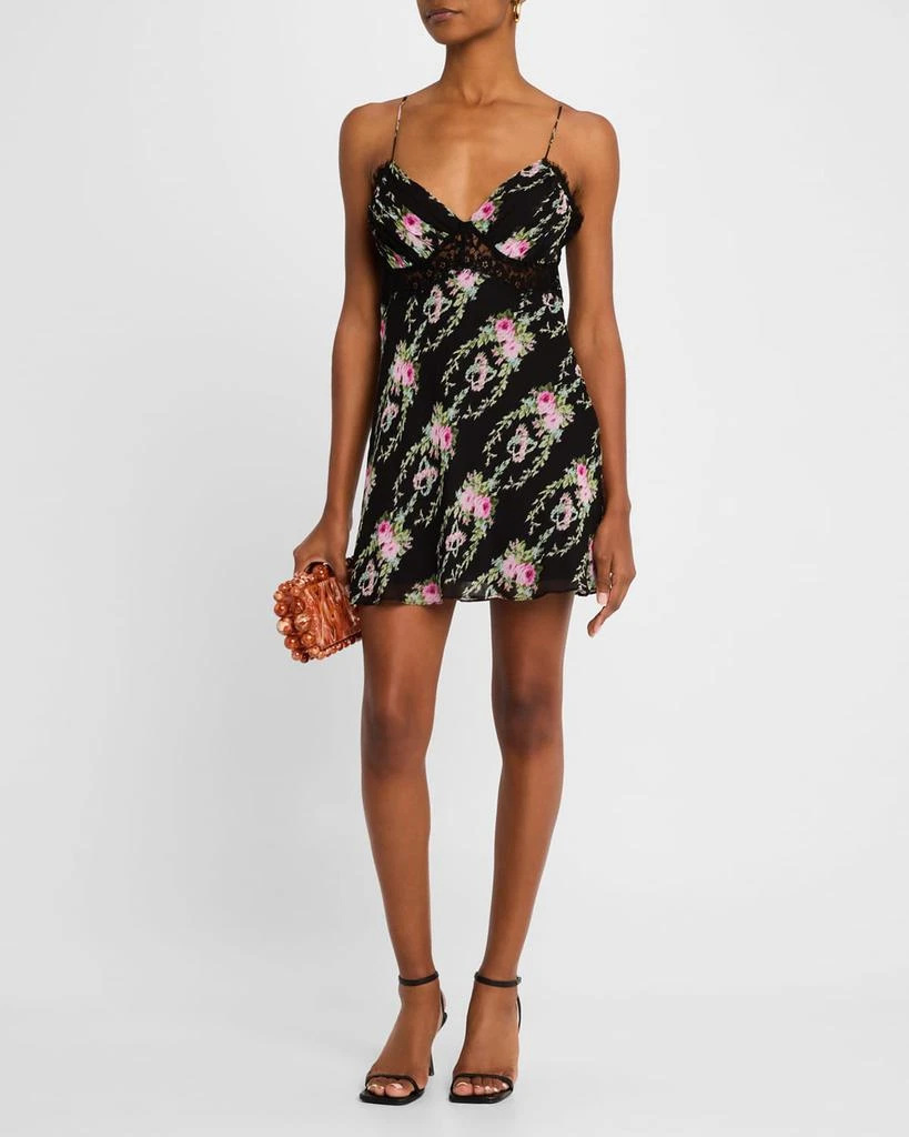 LOVESHACKFANCY Etrune Mini Slip Dress 4