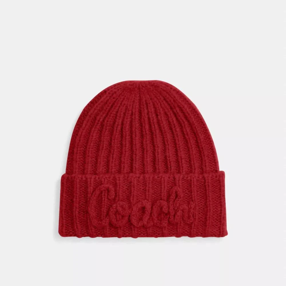 Coach Coach Script Knit Beanie from Coach Outlet