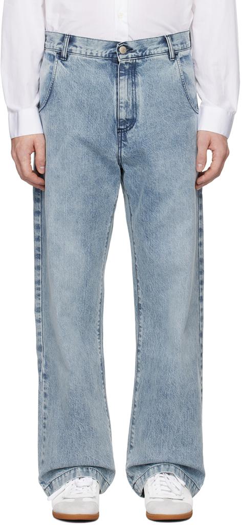 mfpen Blue Straight Cut Jeans