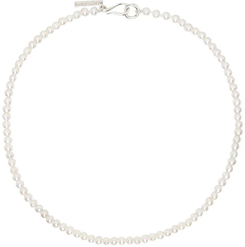 Sophie Buhai SSENSE Exclusive White Pearl Choker 1