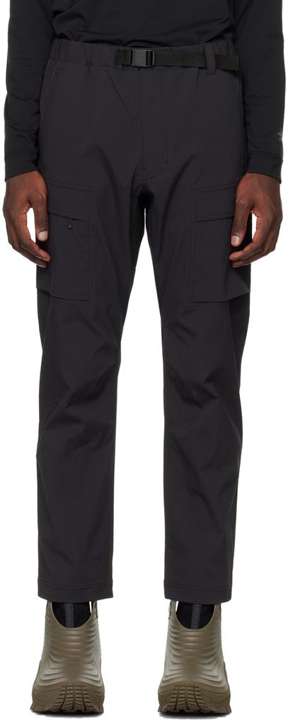 Goldwin Black Belted Cargo Pants