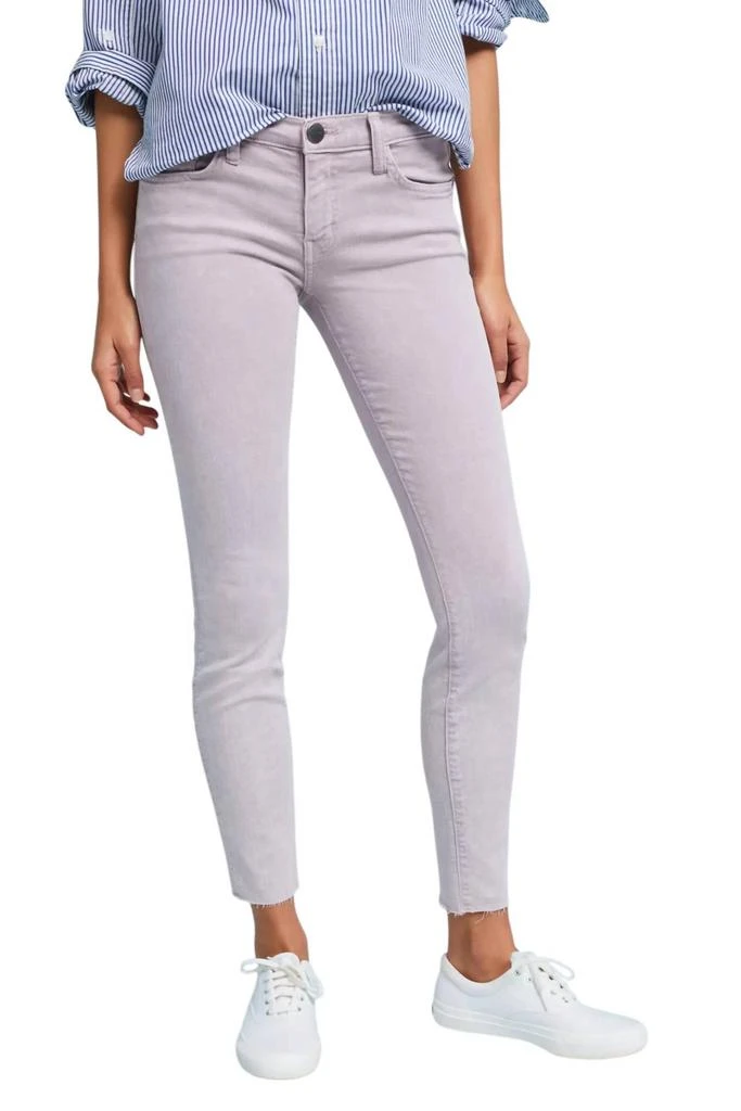 Current Elliott The Stiletto Skinny Stretch Raw Hem Jean In Purple 1