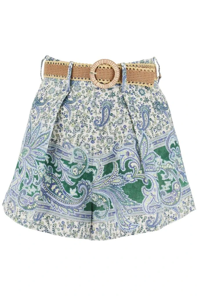 Zimmermann OTTIE TUCK LINEN SHORTS 1