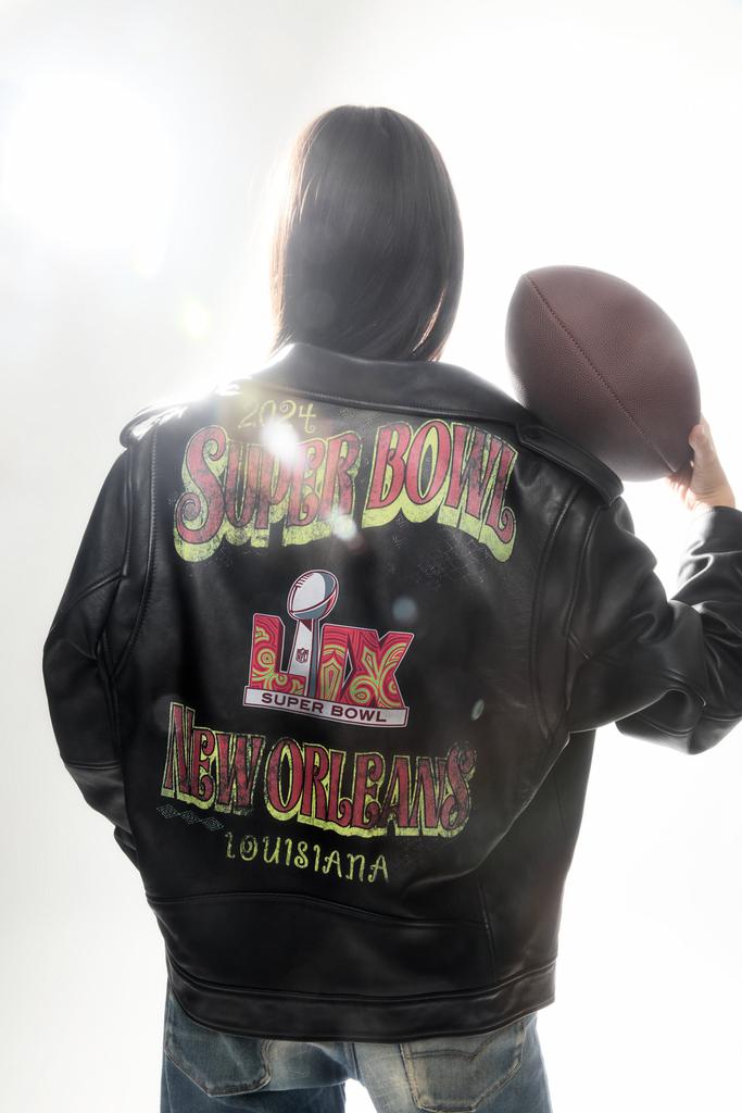 Rebecca Minkoff Super Bowl LIX Tabitha Oversized Moto Jacket