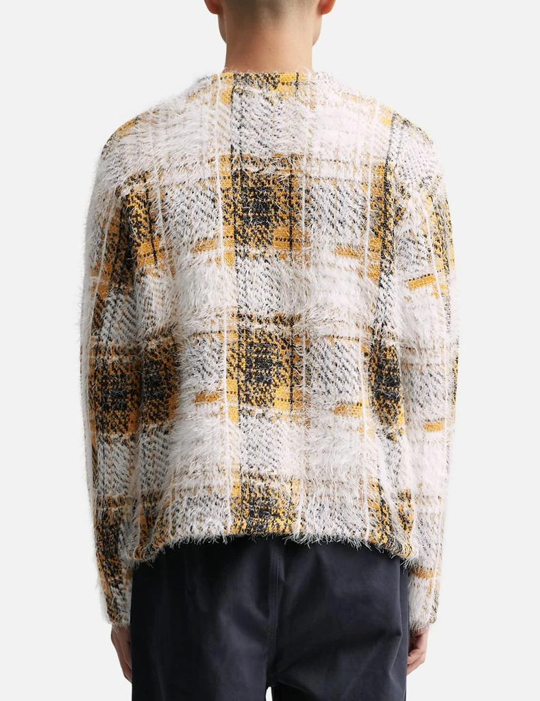 STUSSY Hairy Plaid Cardigan 4