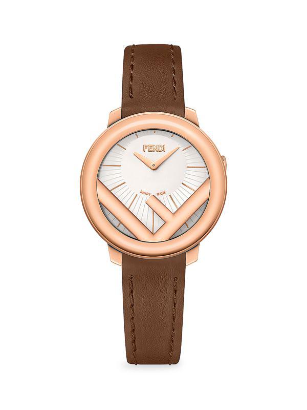 ★要在庫確認・レア★ FENDI Run Away Kim Jones Capsule Watch Fendi Kim Jones Capsule 28MM Stainless Steel & Leather Starp