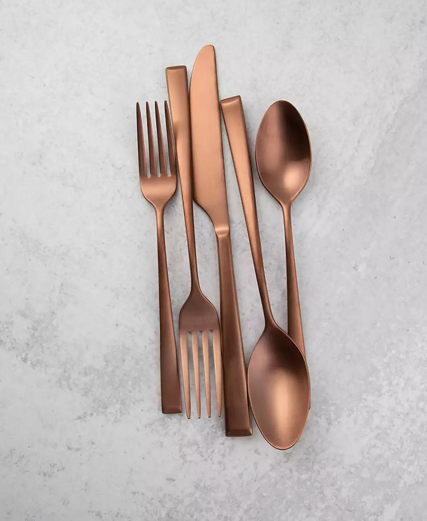Cambridge Silversmiths Marlise Copper Satin 20 Piece 18/10 Stainless Steel Flatware Set, Service for 4
