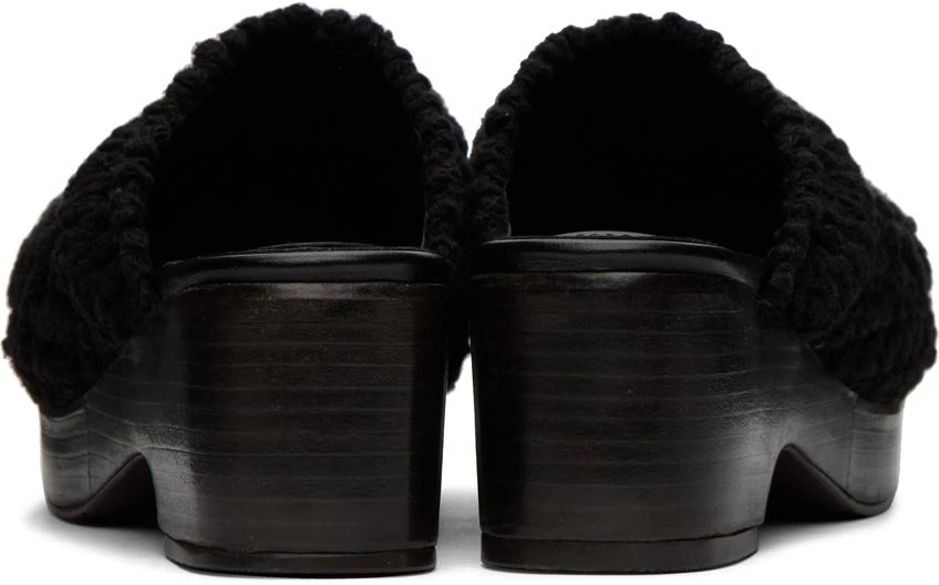 Recto Black Bohemian Clogs 2