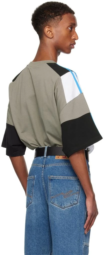 Martine Rose Gray Oversized Paneled T-shirt 3