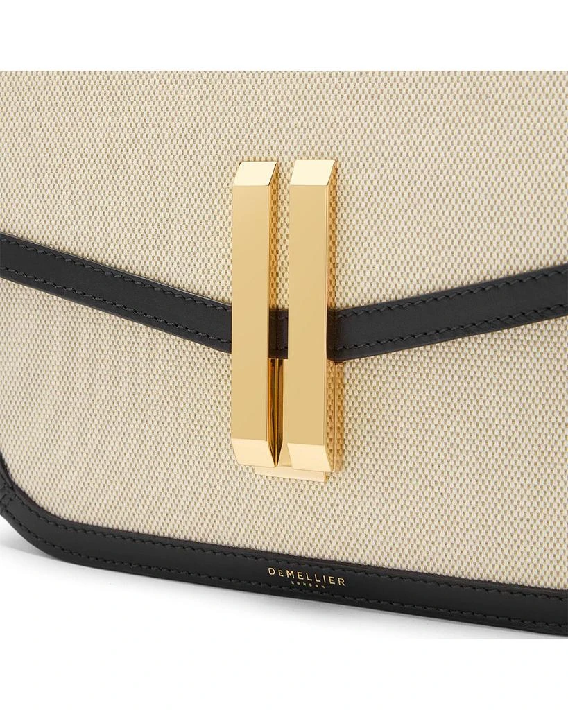 Demellier Vancouver Leather & Canvas Handbag 6