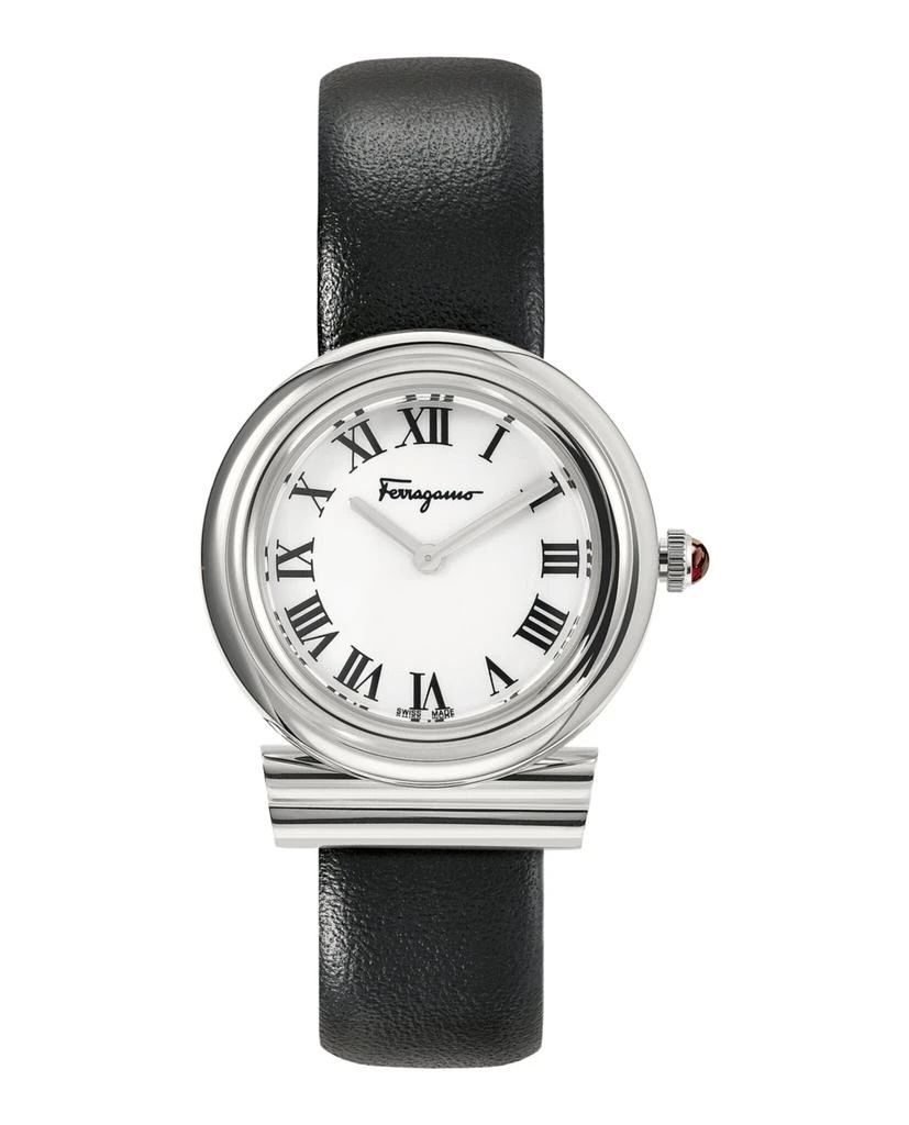 Ferragamo Gancini Leather Watch 1