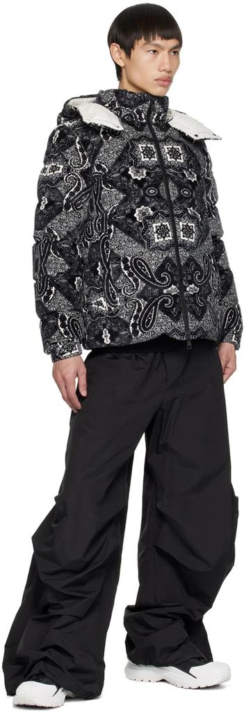 Moncler Black & White Graphic Down Jacket 5