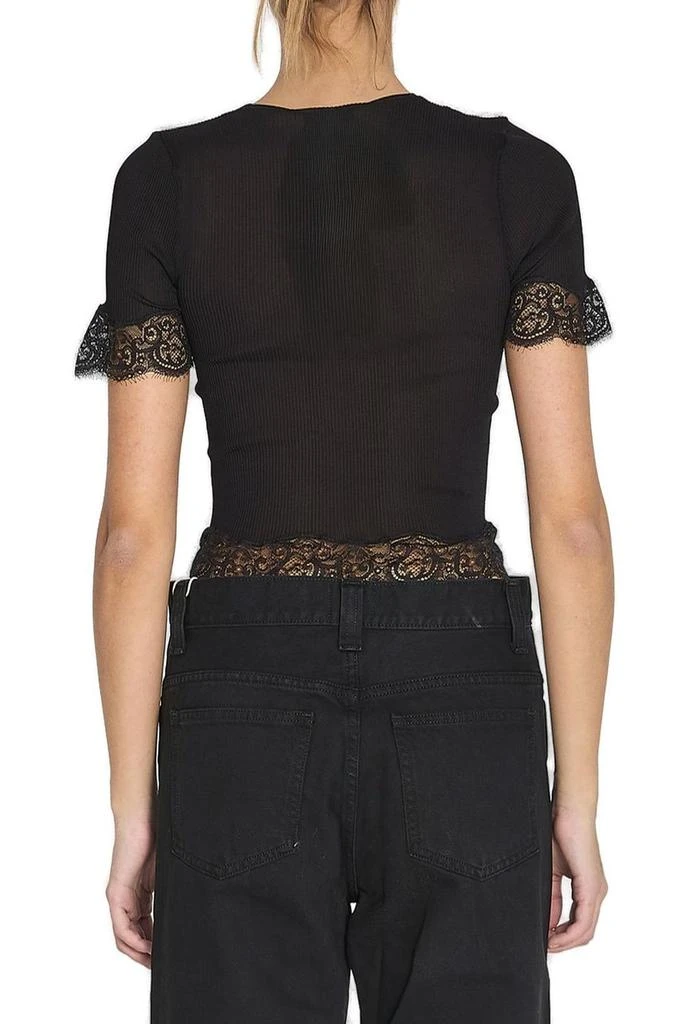 Yves Saint Laurent Saint Laurent Laced Ribbed T-Shirt 2