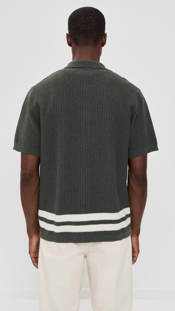 NN07 Ares Knit Button Down Polo