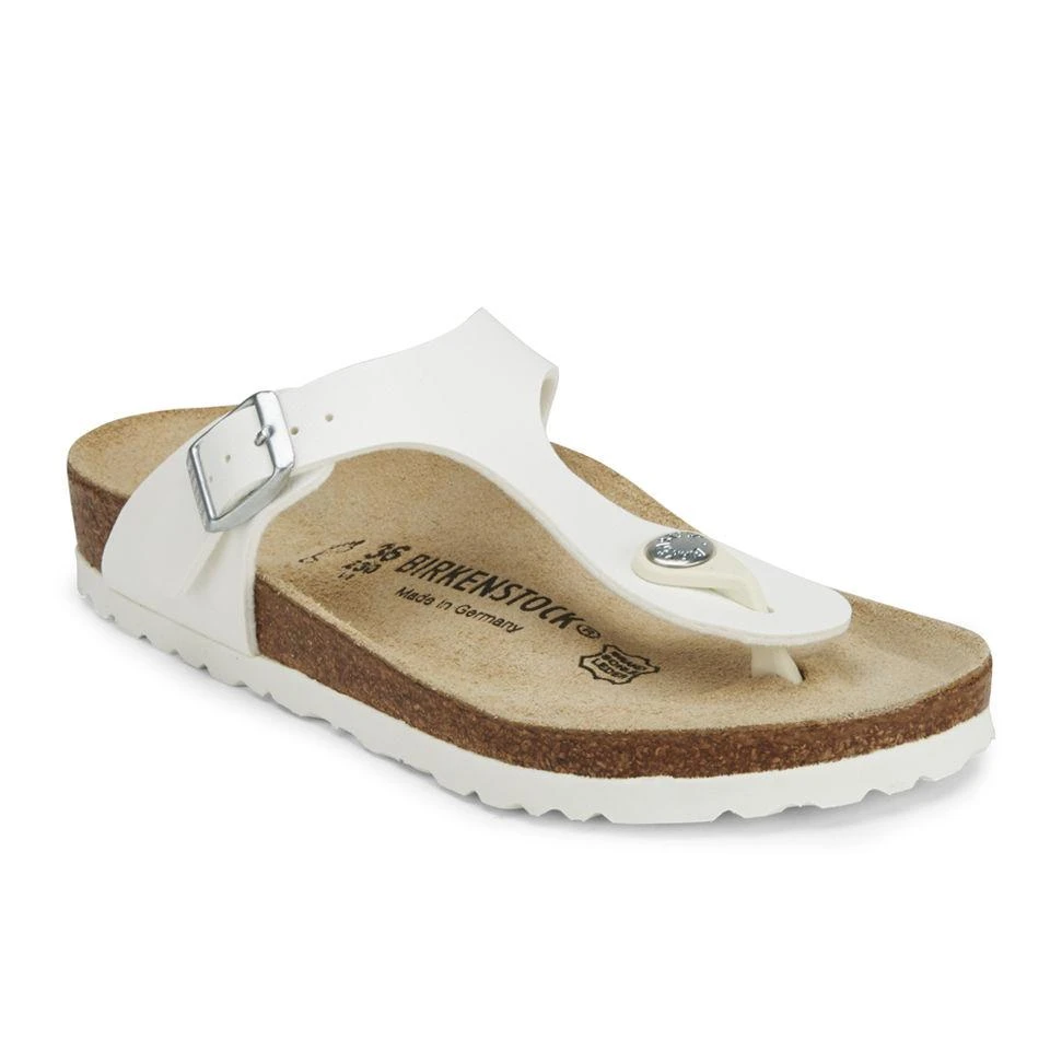 Birkenstock BIRKENSTOCK WOMEN'S GIZEH TOE-POST SANDALS - WHITE 5