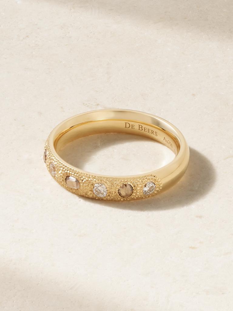 De Beers Talisman Small 18k 黄金钻石小号戒指