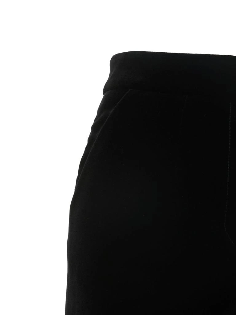 Costarellos Cotton Velvet Mid Rise Straight Pants 5