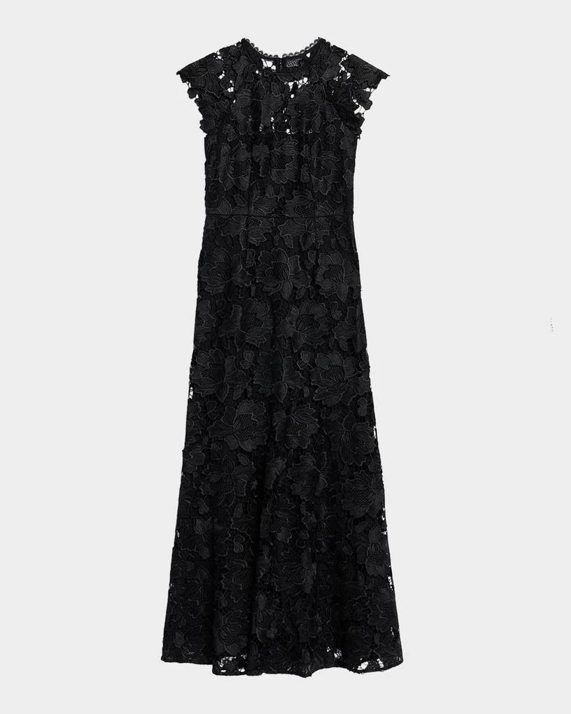 shoshanna floral lace midi dress Shoshanna Women's Dana Floral Strapless Maxi Dress - Navy Coral main image 0